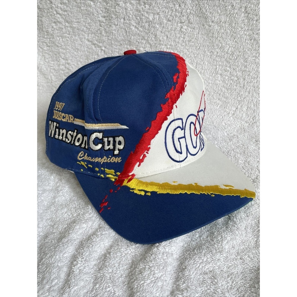 NASCAR Jeff Gordon Dupont 1997 Champion Winston Cup Snapback Hat Canvas Cotton